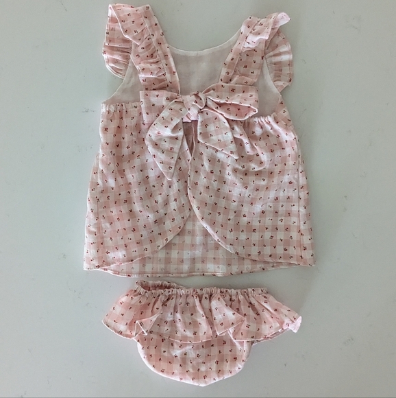 Pink Ruffled Kids Matching Set - Picture 3 of 4